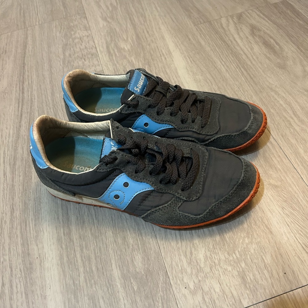 Saucony Men's Gray and Blue Sneakers